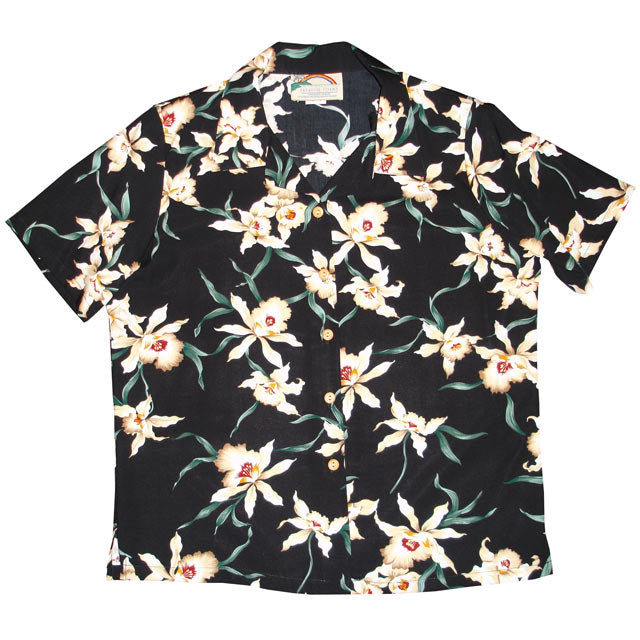 Hawaiian Ladies Aloha Shirt  [Star Orchid]