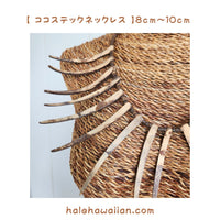 Hawaiian Hula Supplies Coconut Necklace [Stek Coco Necklace]