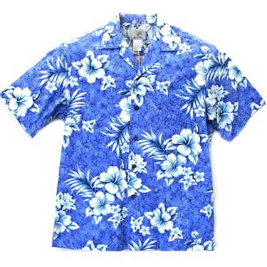 Hawaiian Men's Aloha Shirt Cotton [Crack Hibiscus]
