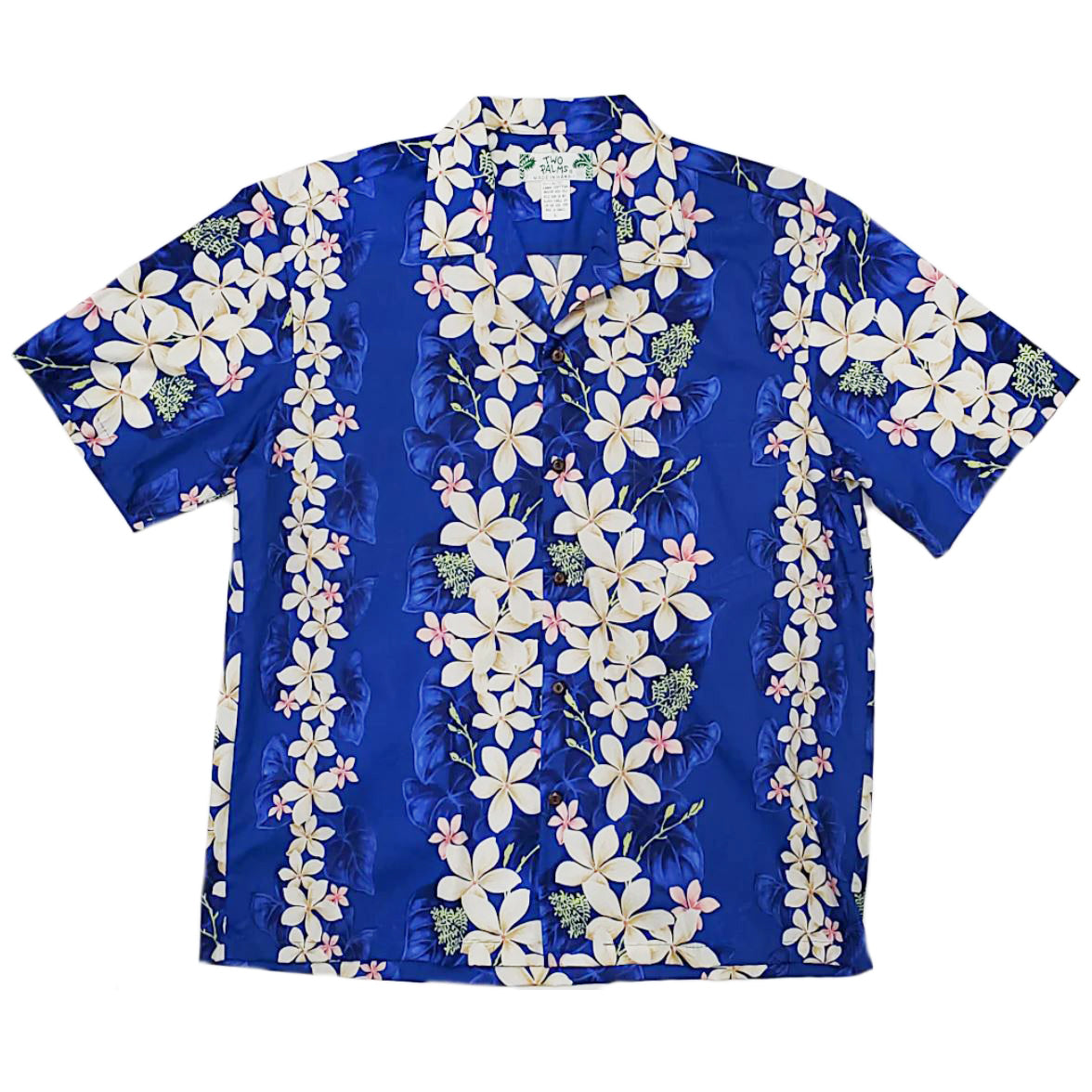 Hawaiian Men's Aloha Shirt Cotton [Vintage Plumeria]