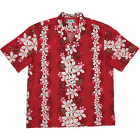 Hawaiian Men's Aloha Shirt Cotton [Vintage Plumeria]