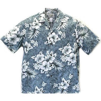 Hawaiian Men's Aloha Shirt Cotton [Crack Hibiscus]