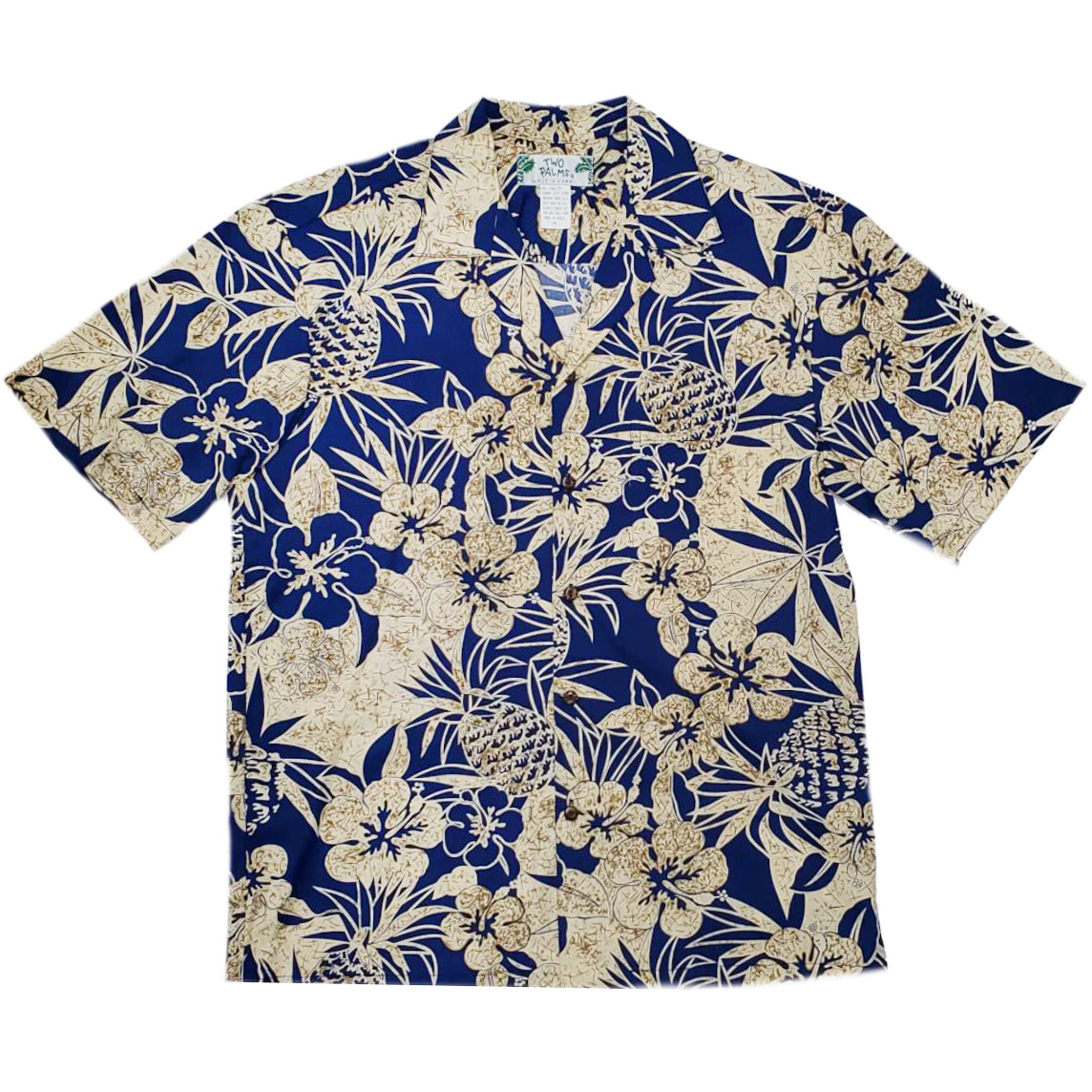 Hawaiian Men's Aloha Shirt Cotton [Pineapple Garden]