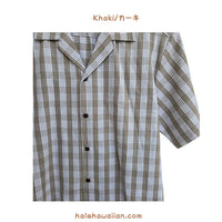 Hawaiian Yarn Dye (Woven) Cotton Men's Aloha Shirt [Palaka]