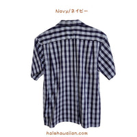 Hawaiian Yarn Dye (Woven) Cotton Men's Aloha Shirt [Palaka]