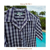 Hawaiian Yarn Dye (Woven) Cotton Men's Aloha Shirt [Palaka]