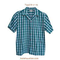 Hawaiian Yarn Dye (Woven) Cotton Men's Aloha Shirt [Palaka]
