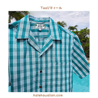 Hawaiian Yarn Dye (Woven) Cotton Men's Aloha Shirt [Palaka]