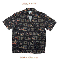 Hawaii Rayon Men's Aloha Shirt 501R [Fishing Time]