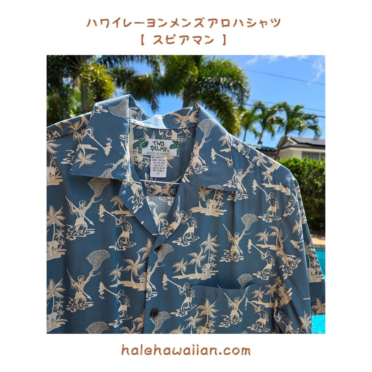 Hawaii Rayon Men's Aloha Shirt [Spearman]