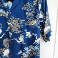 Hawaiian Men's Aloha Shirt Rayon [Crane]