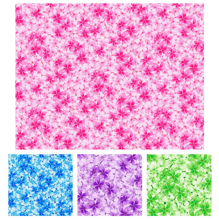 Hawaiian cotton fabric PT-082B-783 [Plumeria]