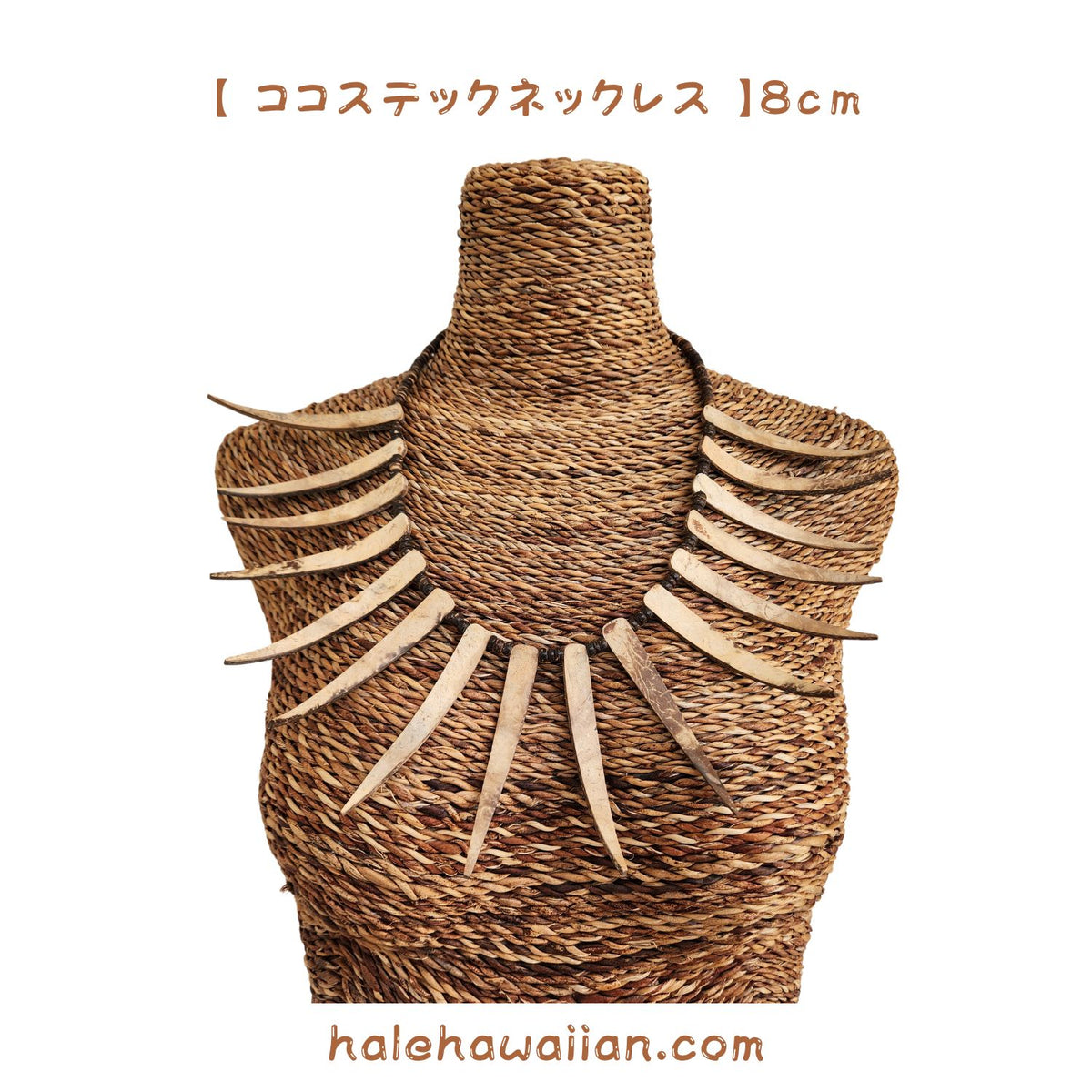 Hawaiian Hula Supplies Coconut Necklace [Stek Coco Necklace]