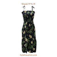 Hawaiian Muumuu Tunic Dress, Semi-Long Length, Bamboo Fabric