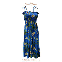 Hawaiian Muumuu Tunic Dress, Semi-Long Length, Bamboo Fabric