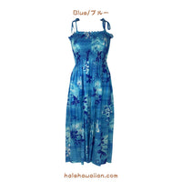 Hawaiian Muumuu Tunic Dress, Semi-Long [Moonlight Scenic]