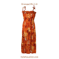 Hawaiian Muumuu Tunic Dress, Semi-Long [Moonlight Scenic]