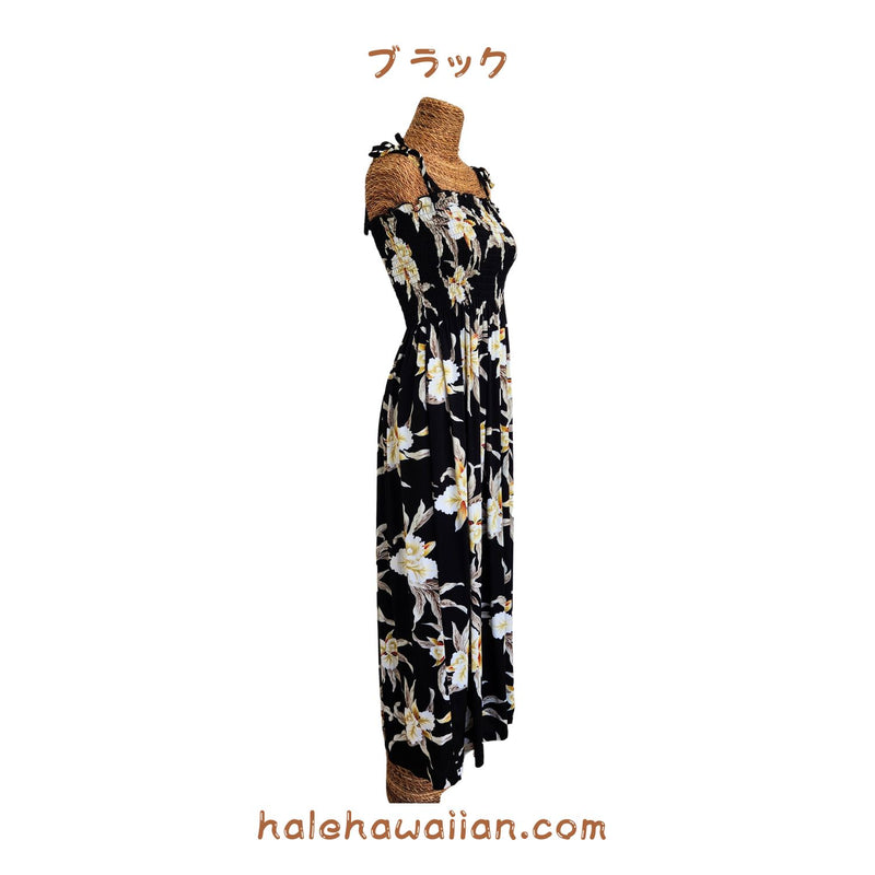 Hawaiian Muumuu Tunic Dress Maxi Dress [Retro Orchid]