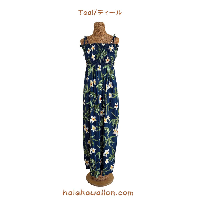 ハワイアン ムームー チュニック ドレス マキシ 【バンブー】