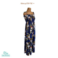 Hawaiian Muumuu Tunic Dress Maxi [Hawaiian Orchid]