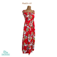 Hawaiian Muumuu Tunic Dress Maxi [Hawaiian Orchid]