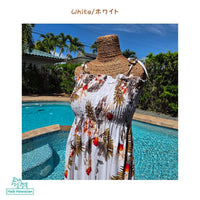 Hawaiian Muumuu Tunic Dress Maxi [Hawaiian Orchid]