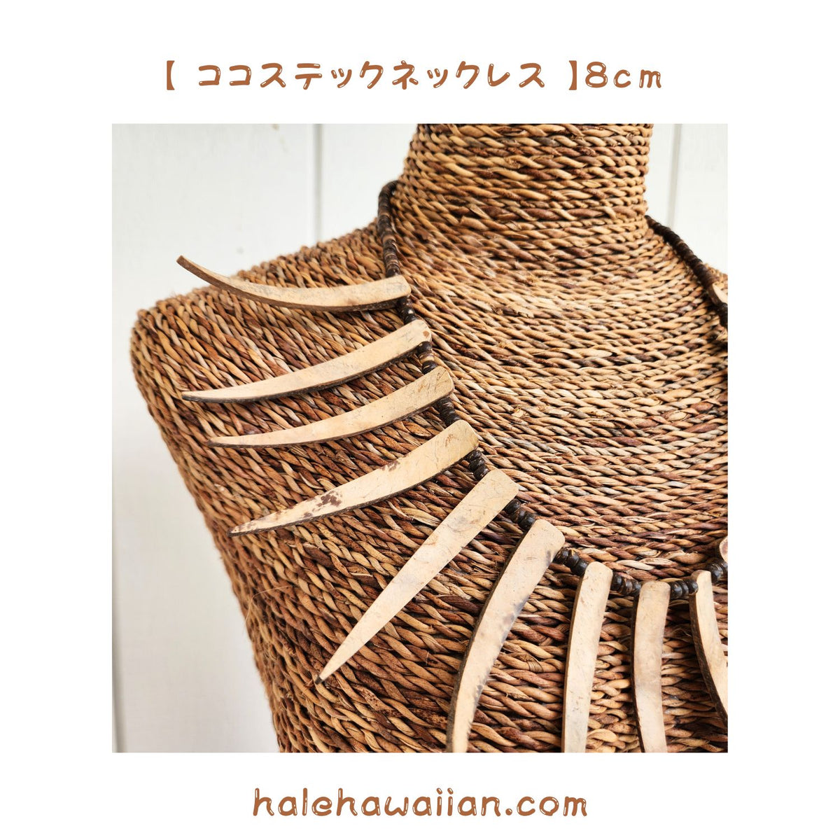 Hawaiian Hula Supplies Coconut Necklace [Stek Coco Necklace]