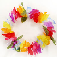 Hawaiian pet lei/scrunchie [Tiny lei w/leaf]