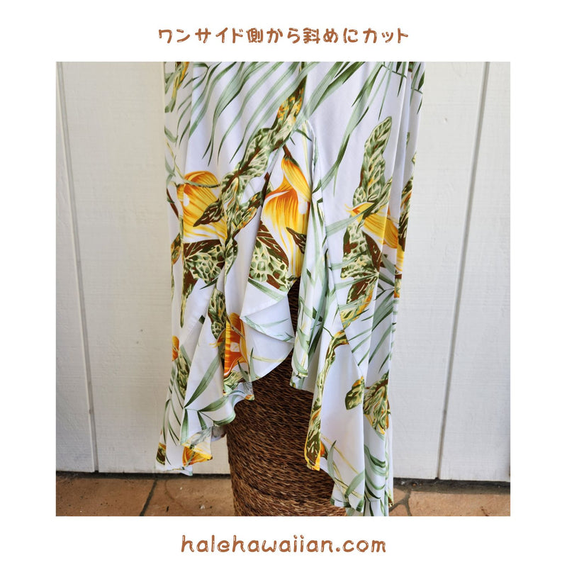 Hawaiian Muumuu Sleeve Less Dress Long [ Napali ]