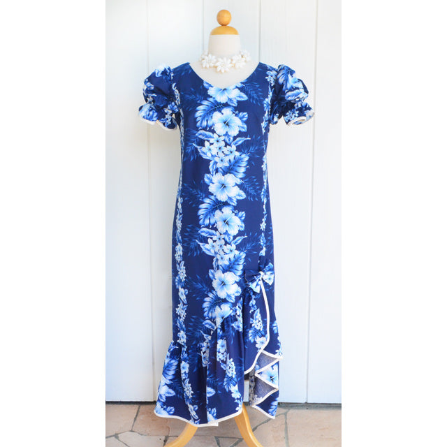 Hawaiian Muumuu Sleeve Dress Long [Pacific Panel]