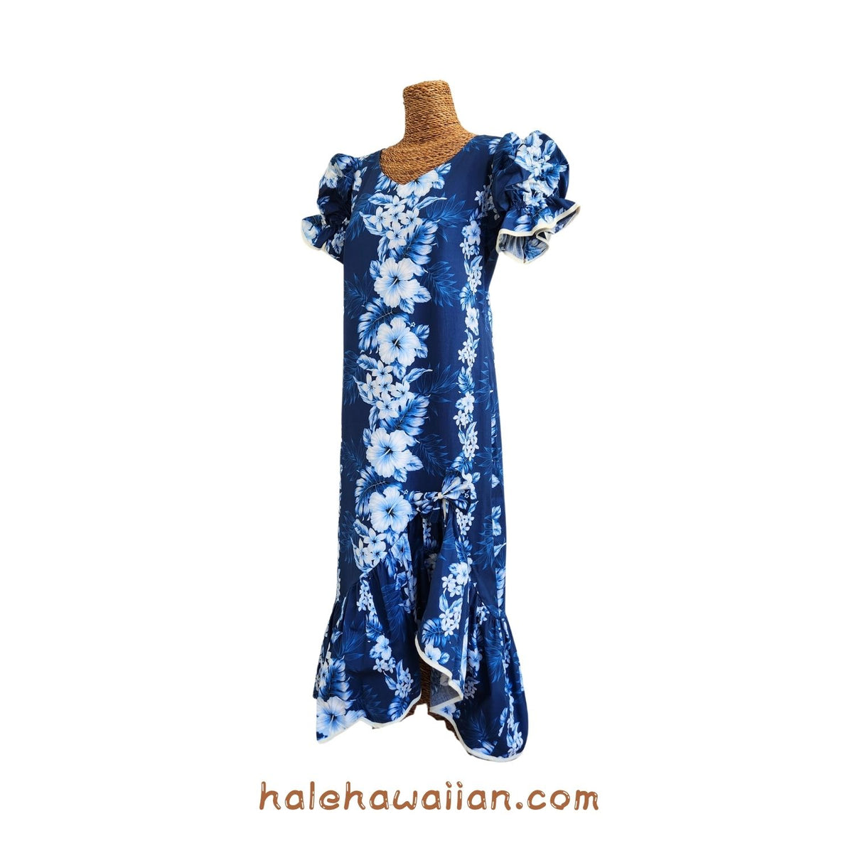 Hawaiian Muumuu Sleeve Dress Long [Pacific Panel]