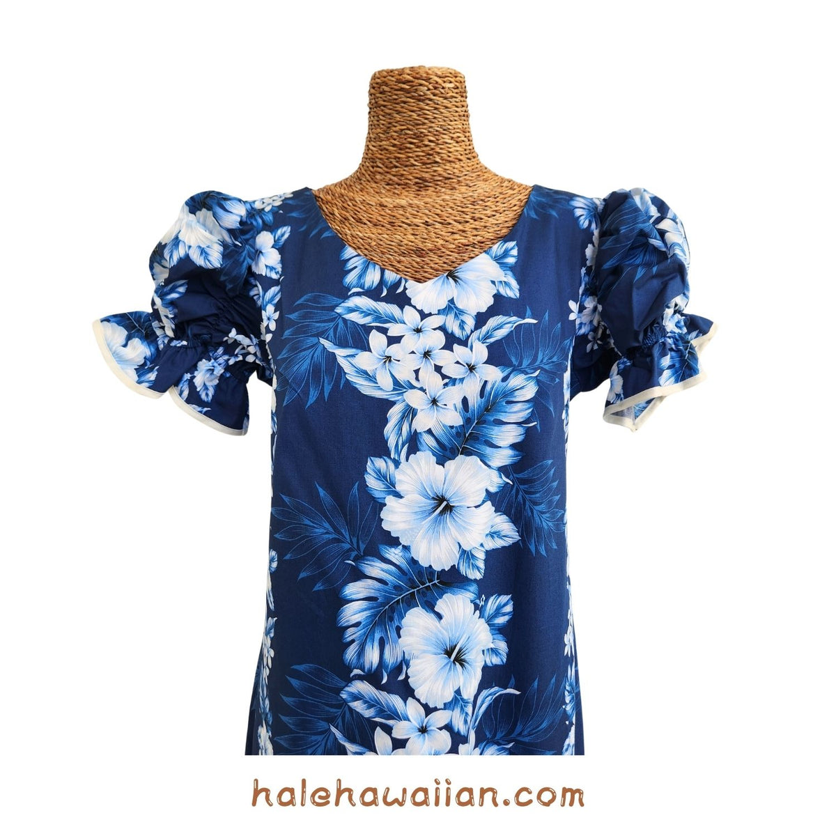 Hawaiian Muumuu Sleeve Dress Long [Pacific Panel]