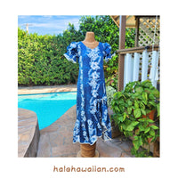 Hawaiian Muumuu Sleeve Dress Long [Pacific Panel]