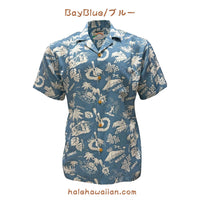 新作入荷 パラダイスファンド メンズ レーヨン アロハシャツ 【 アロハ ノスタルジック 】