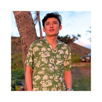 新作入荷 パラダイスファンド メンズ レーヨン アロハシャツ 【 アロハ ノスタルジック 】