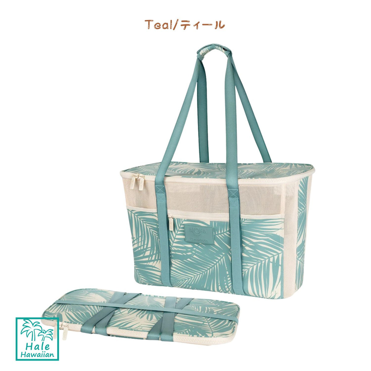 ハワイ 正規品 ハワイ Clevermade x Aloha Collaboration 限定 コラボレーション 折りたたみ式【 ビーチ トート 】