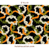 Hawaii Hawaiian Cotton Fabric BAN-104 [Plumeria Lei]