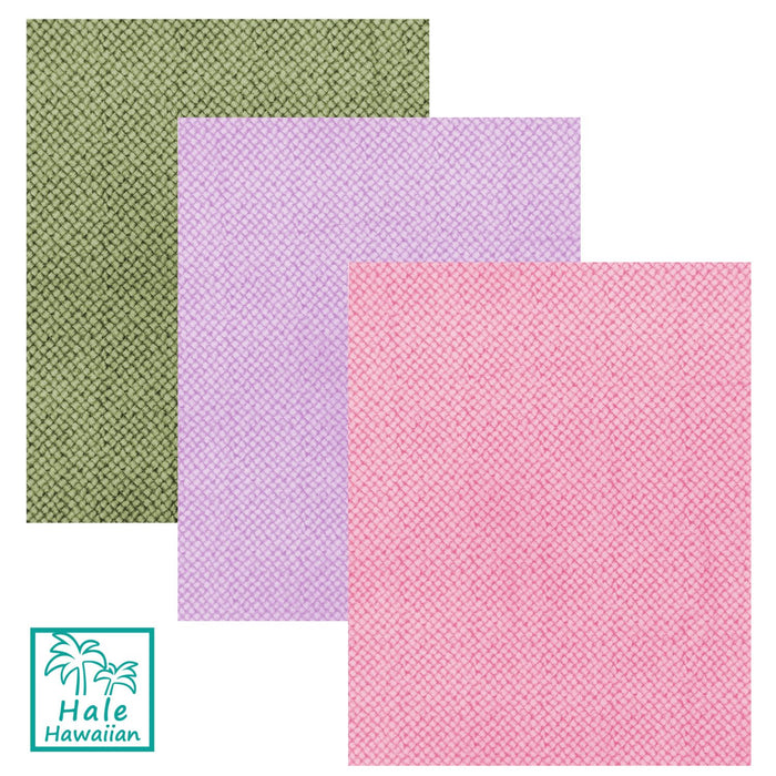 New Arrivals: Hawaii Hawaiian Print Cotton Fabric BQ-08-601R 【Lauhala Mat】