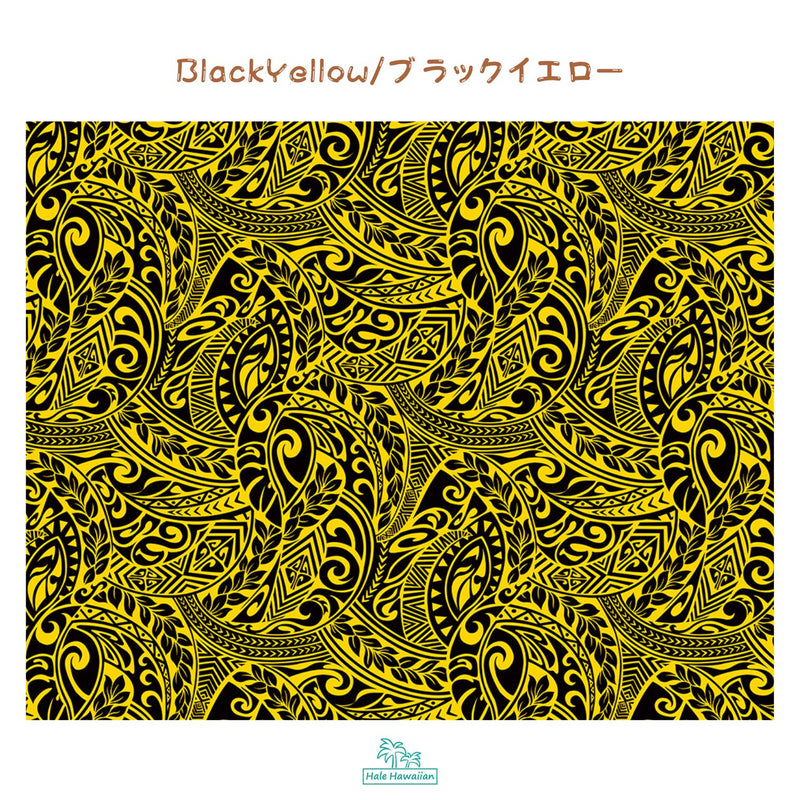 ハワイアン ポリコットン生地 BQ-11-788 【タパウェーブ】