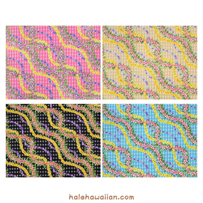 Hawaiian Cotton Fabric BQ-23-1263 [Palaka Lei]