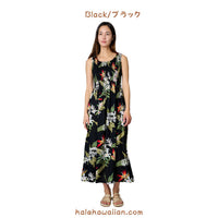 Hawaii Ladies Smock Long Dress [Bird of Paradise]
