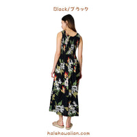 Hawaii Ladies Smock Long Dress [Bird of Paradise]