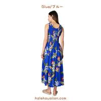 Hawaii Ladies Smock Long Dress [Bird of Paradise]
