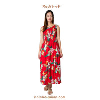 Hawaii Ladies Smock Long Dress [Bird of Paradise]