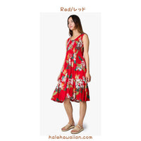 Hawaii Women's Smocked Midi Dress [Bird of Paradise]