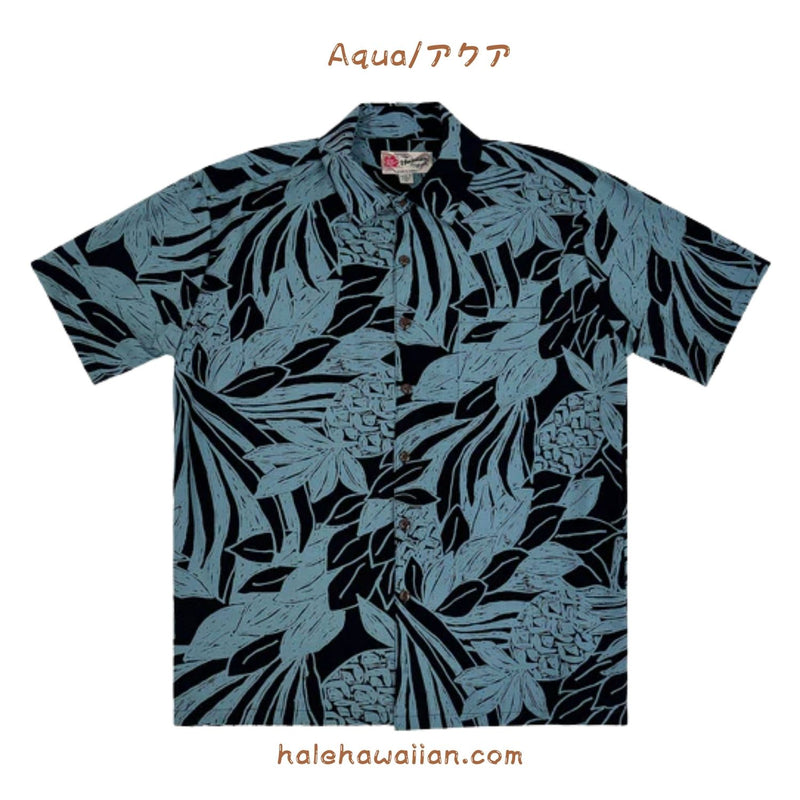 Hawaiian Men's Rayon Aloha Shirt [Bold Silvery]