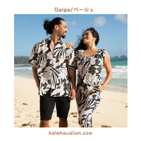 Hawaiian Men's Rayon Aloha Shirt [Bold Silvery]