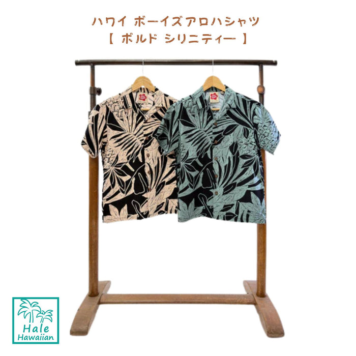 Hawaii Kids Rayon Boys Aloha Shirt [Bould Serenity]
