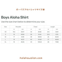 Hawaii Kids Rayon Boys Aloha Shirt [Bould Serenity]