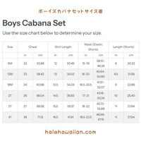 Hawaii Boys Rayon Aloha Cabana Set [Blue Hawaii]